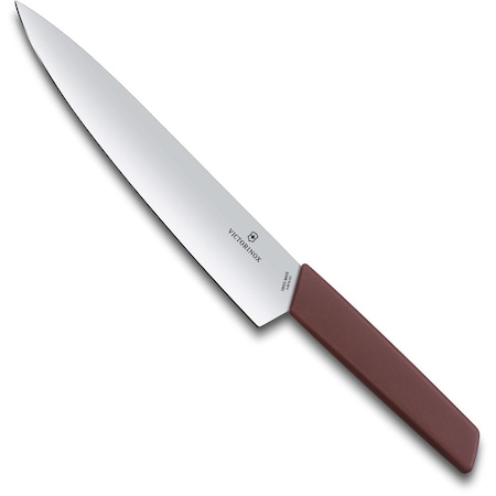 Swiss Army Brands 2024 Victorinox Kitchen Swiss Modern 8.5In Carving Knfie Grape-Red VIC-6.9016.221B